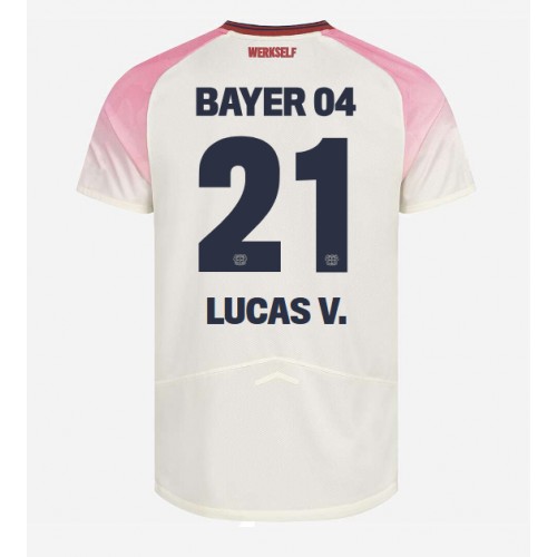 Moški Nogometni dresi Bayer Leverkusen Lucas Vazquez #21 Gostujoči 2025-26 Kratek Rokav